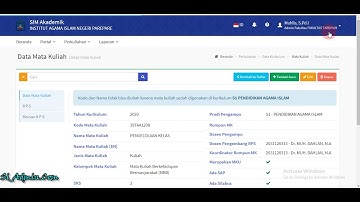 Cara Pengisian RPS & Rincian RPS oleh Koordinator Matakuliah
