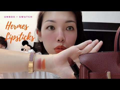 Unbox, Swatch & Review chi tiết son môi Hermes Lipsticks - daily Jaly