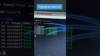 This was a failllll #Python #dos #ddos #tech #techtips #hacking #cybersecurity