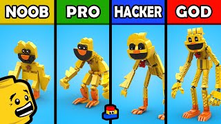 LEGO Poppy Playtime: Building KickinChicken (Noob, Pro, Hacker, and GOD)
