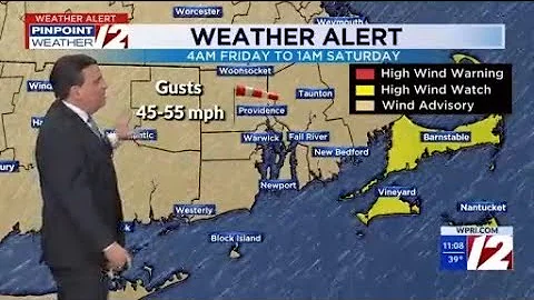 WPRI 12 Weather Forecast 12/17/25 Dry Thursday, Storm Friday
