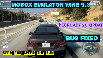 Testing Need for Speed: The Run on MoboX Android Emulator with Wine 9.3 Version