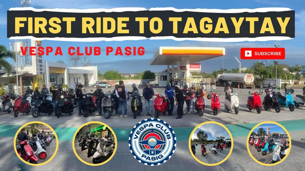 Vespa Club Pasig Goes to Tagaytay || Vespa Sprint 150