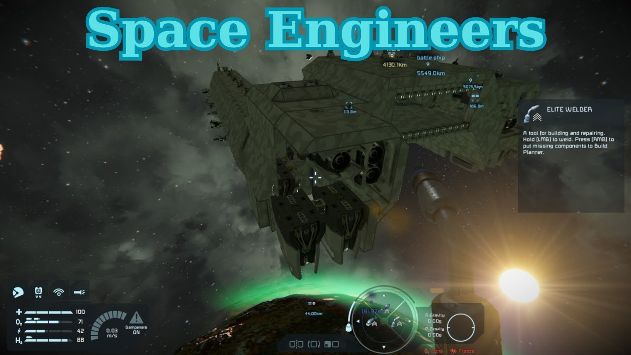 Space Engineers (E-116) Starting the heavy Armor - YouTube
