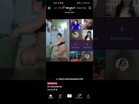 PAKE BH & CELANA DALAM JANDA MANDI HOT - LIVE TIKTOK