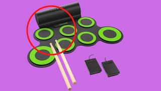 PAXCESS Electronic Drum Set, Roll Up Drum Practice (CHECK HERE)...