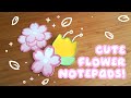 Making Die Cut Notepads! Cute Cherry Blossom &amp; Tulip Notepad