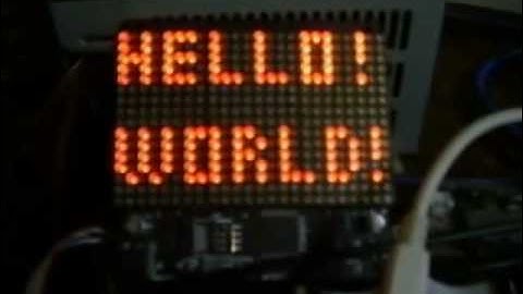 Sure Electronics LED matrix with ATMEGA controlled via USB