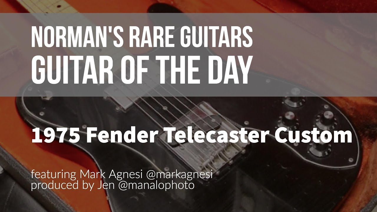 1975 Fender Telecaster Custom | Guitar of the Day - YouTube