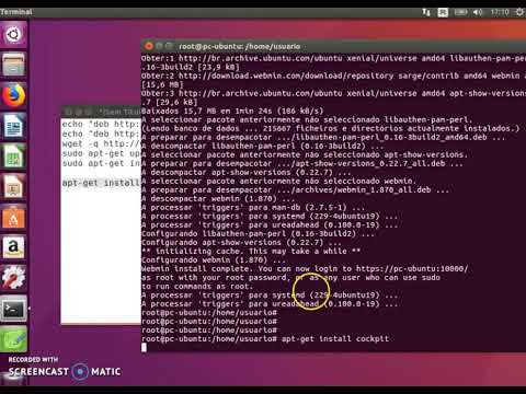 Tasksel LAMP server, instalação do WebMin e Cockpit no UBUNTU [minisérie em 5 capítulos]