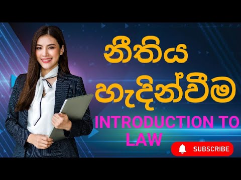 නීතිය හැදින්වීම l නීති මූලාශ්‍ර l INTRODUCTION TO LAW l @JourneywithNisaa925