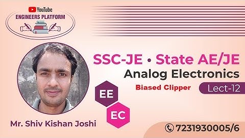 Analog Electronics| State AE/JE Exam 2021| RSEB AE/JE | RSEB Free Online Class | EE/EC | Lect-12
