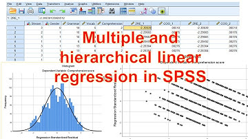Multiple and hierarchical linear regression in SPSS