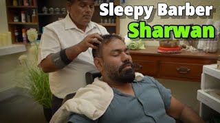 ASMR Head massage with Neck cracking by indianbarber SARWAN ! SLEEPY BARBER