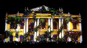 3D projection mapping show on Rangacharalu Memorial Hall for Mysuru Dasara 2017 - Kannada