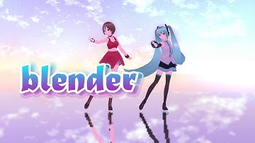 【VRM LV】blender【RIDEREX式 初音ミク&MEIKO】#Vocaloid