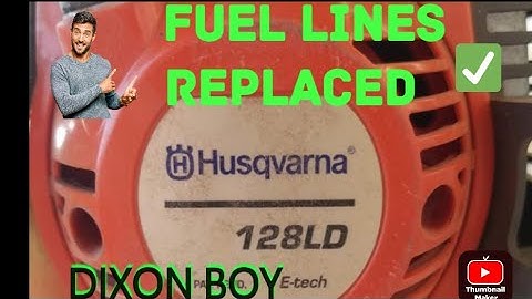 Husqvarna trimmer fuel line replacement #044