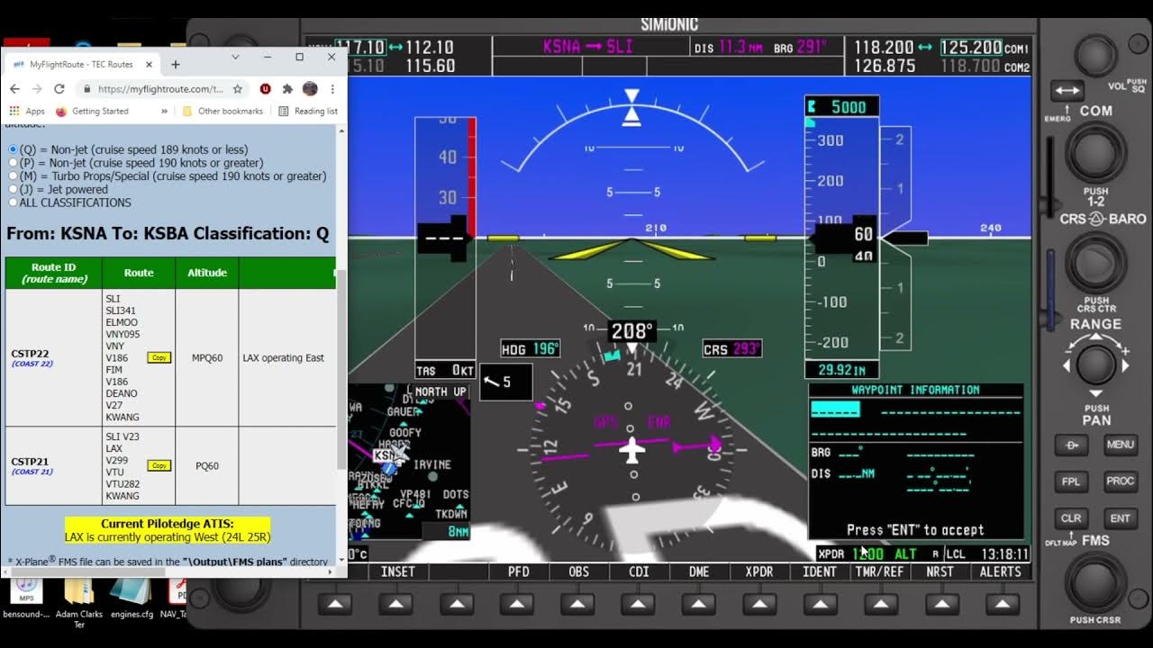 Part 2 The G1000 PFD Flight Plan YouTube