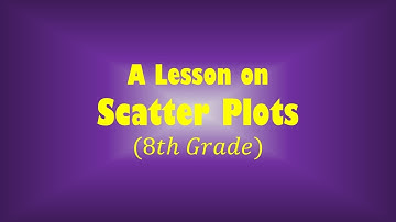 A Lesson on Scatter Plots