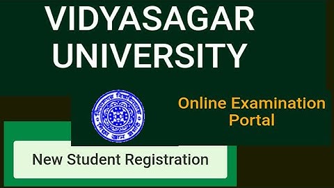 Vidyasagar University Examination Portal register 2020||Final Year/semester student