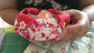 Cesta em Patchwork – 1 molde e varias criações