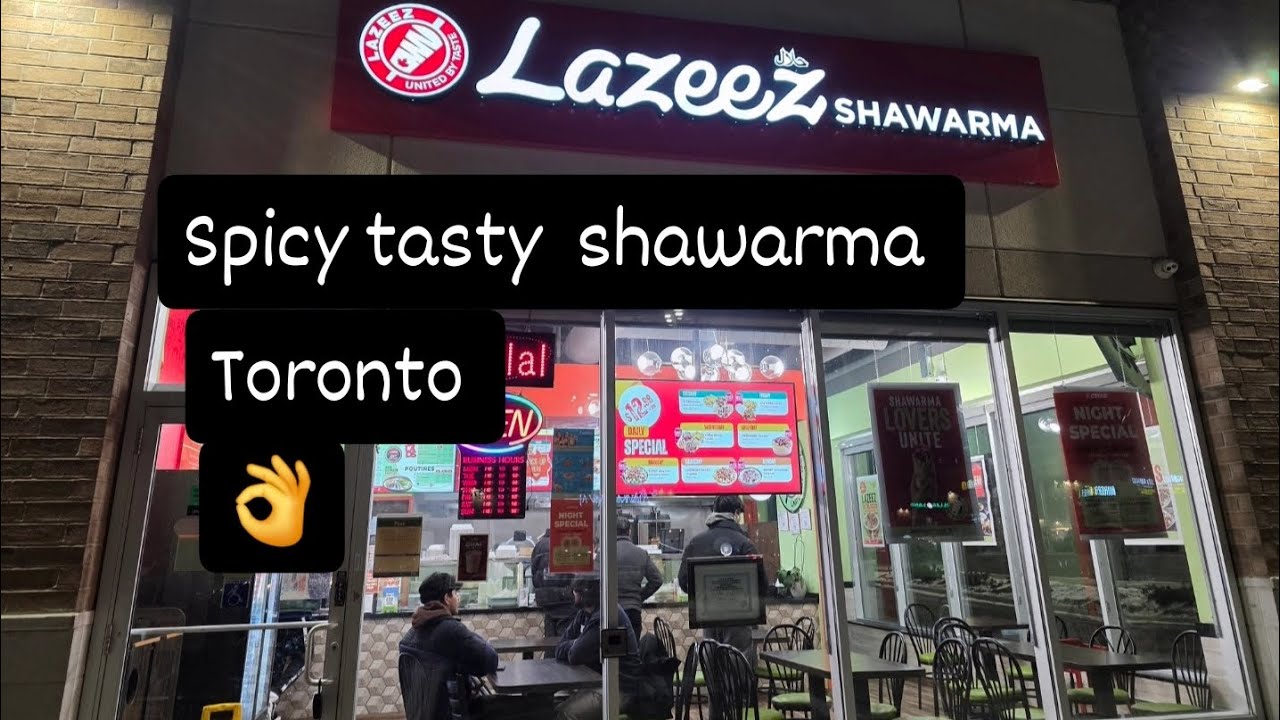 Very juicy tasty Lazeez shawarma in Toronto...do try.😋🤤👌😍