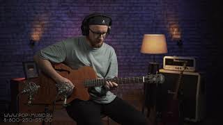 Aria® FET F2 Guitarra Electroacústica con Funda| Color: Stained Black video