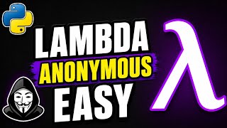 #29 Learn Lambda Anonymous function in 3 minutes | Easy | For Beginners | Python 
