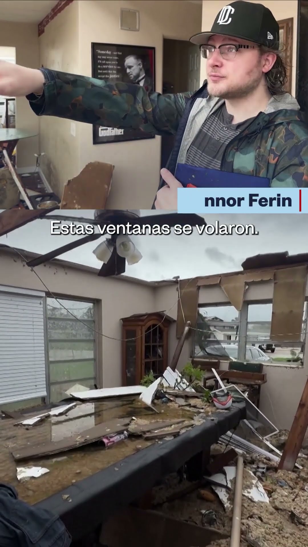 Tornados provocados por Milton causan destrozos en Florida | Noticias Telemundo