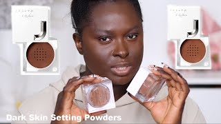 Dark Skin Woman Tries Jaclyn Cosmetics Powder Move Loose Face Powdershow Does It Look On?