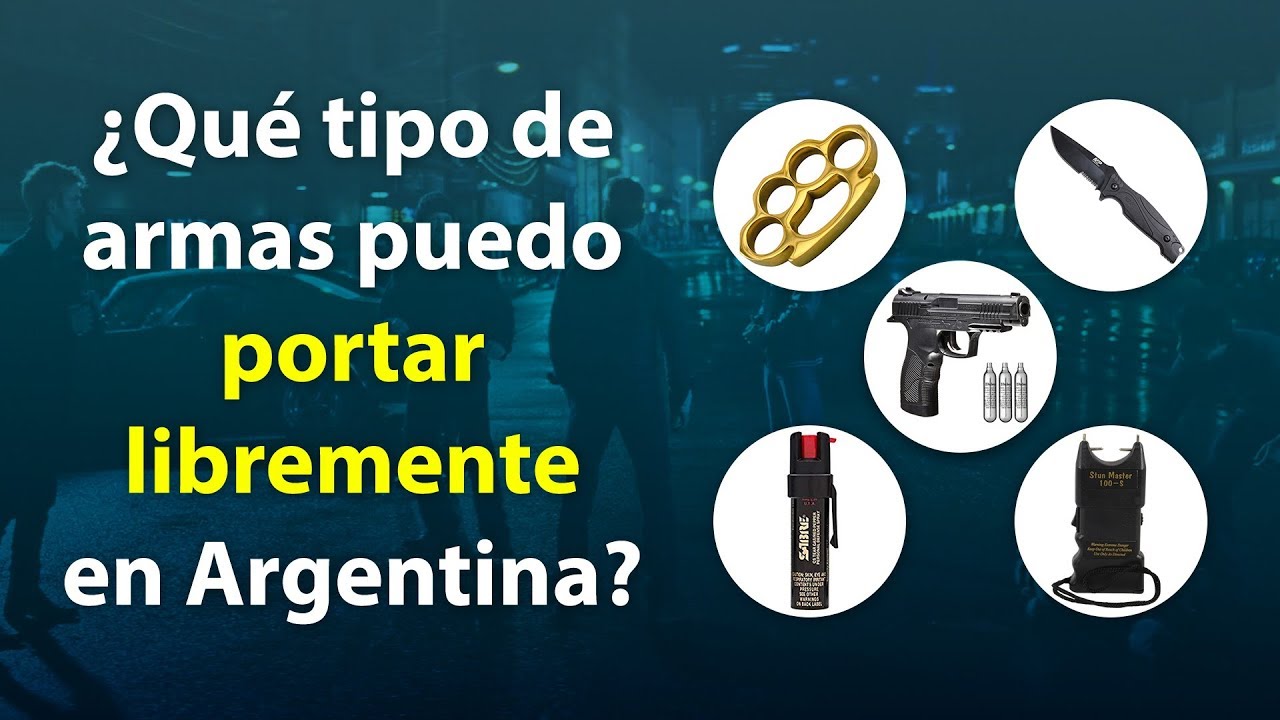 Armas permitidas para defensa personal en Argentina