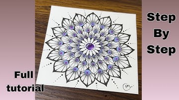 Calm Your Mind With Zentangle Pattern | Drawing Tutorial For Beginners 