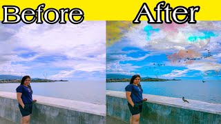 HOW TO MAKE SKY LOOK AWESOME BY USING PICART APP USING YOUR CELLPHONE screenshot 5