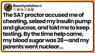 My insulin pump warned “critical low.” The proctor took it away: no devices.
