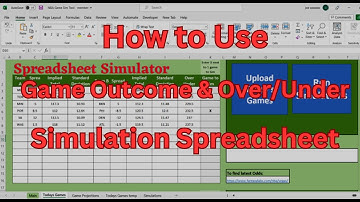 How to Use my Game Outcome & Over/Under Simulator Spreadsheet for NBA Games