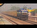 Amrapur aravali express haul by tkd wdp4b 40019 skipping goriyan station at mps
