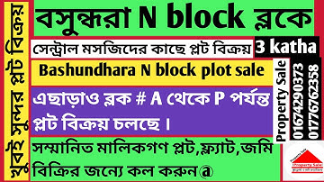 সেন্ট্রাল মসজিদের কাছে প্লট বিক্রয় বসুন্ধারা | N block bashundhara | near central mosque plot sale