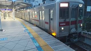 【発車】とうきょうスカイツリー駅を東武10000系浅草行きが発車　ミニ５００