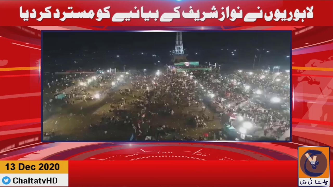 PDM Lahore Jalsa - Katnay Admi Thay - Drone Manazar Sab Sach Samany Ah gia