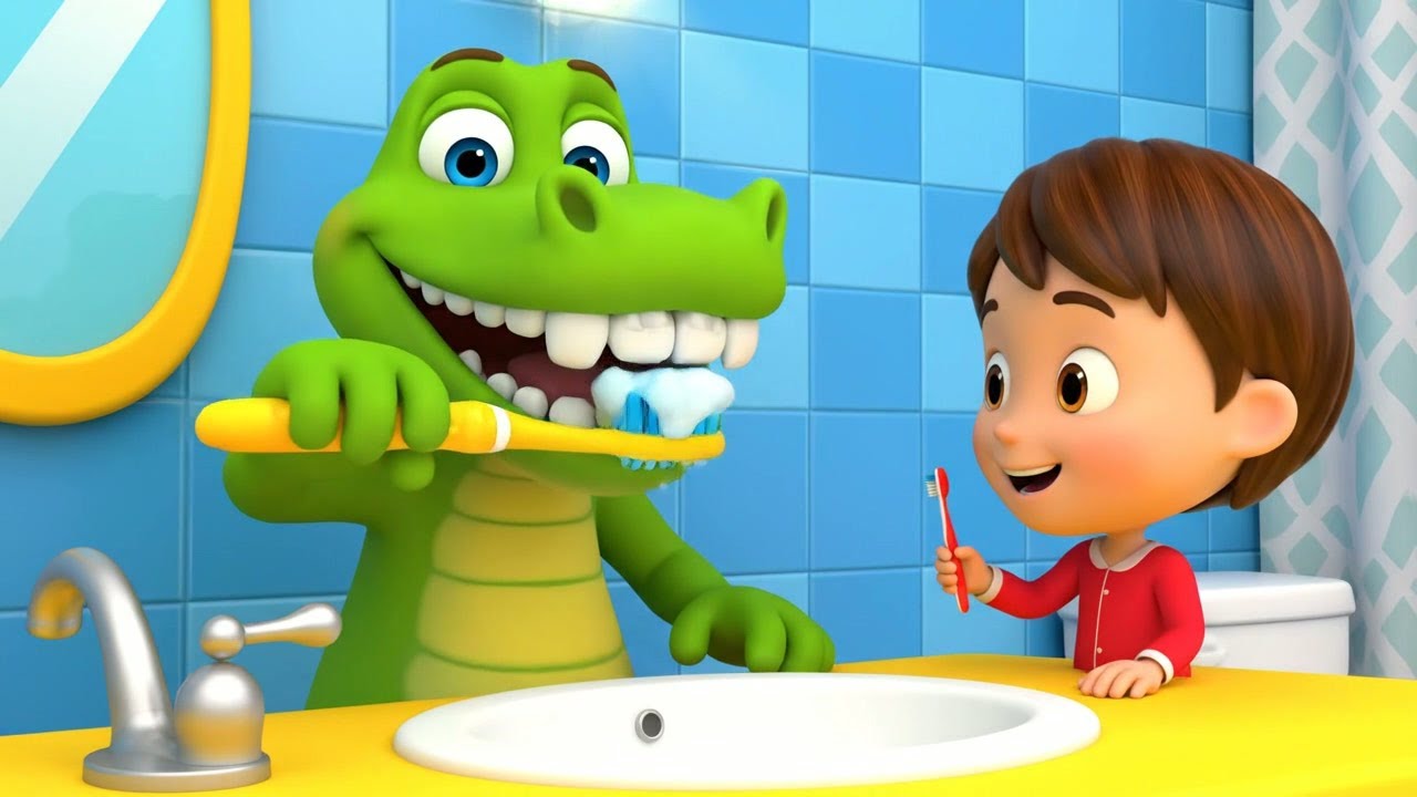 Dentist Crocodile Smiles Big | Funny and Cute Kids Nursery Rhyme Animation