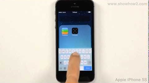 Apple iPhone 5s - How To Make Folders