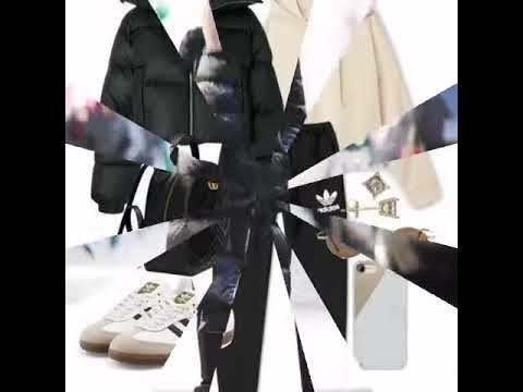 черный пуховик