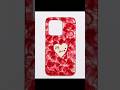 ♥️♥️♥️♥️Beautiful phone cover painting ideas||DIY phone art||#art #shorts #redheart♥️♥️♥️♥️♥️