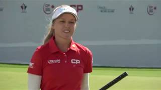 Brooke Henderson up close on the 18th green at Magna | LPGA CP Women's Open