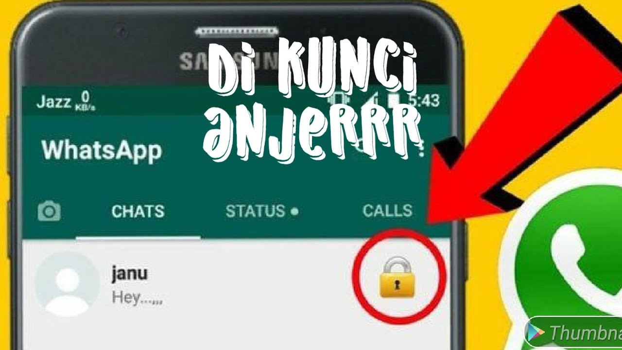 Anjerrr Chat Whatsapp Terkunci Ternyata Begini Cara Lock Kunci Chat Whatsapp Youtube