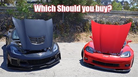 C7 Corvette Z06 VS C6 Z06 Side By Side Comparison!