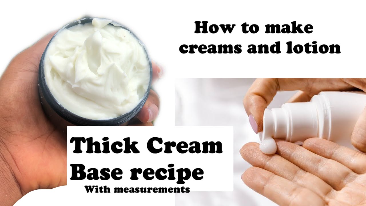 How to make thick cream base from scratch