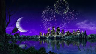 Fireworks in the city | No Copyright Motion Video Background | No Copyright Stock Video