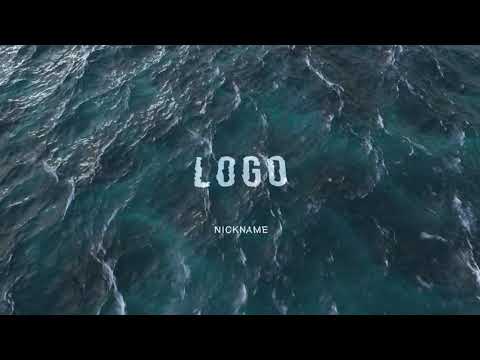 Ocean video intro (Intro with logo and text) #01