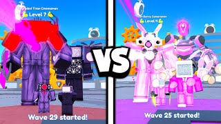 PURPLE UNITS vs PINK UNITS! 🤯🔥 | Toilet Tower Defense Roblox